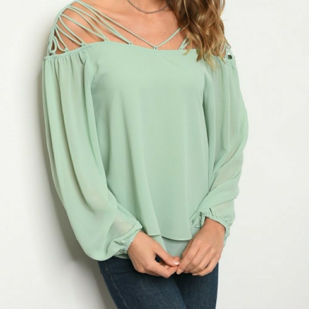 🌸LAST 2!! Sexy Mint top